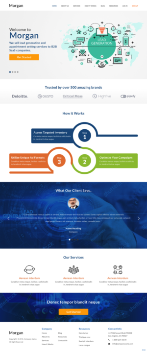 Diseño Web por pb para Morgan Williams Freelance | Diseño: #19245983