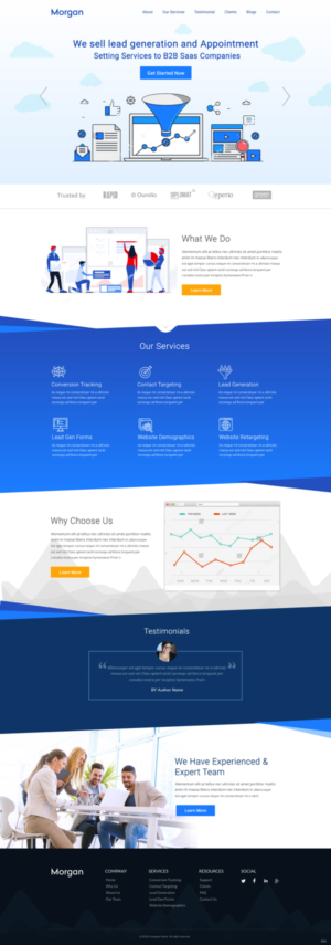 Diseño Web por pb para Morgan Williams Freelance | Diseño: #19245984