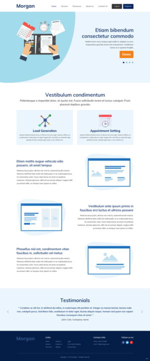 Diseño Web por pb para Morgan Williams Freelance | Diseño: #19245985