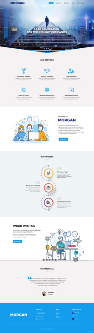 Diseño Web por pb para Morgan Williams Freelance | Diseño: #19245988