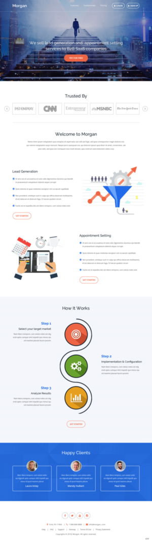 Diseño Web por pb para Morgan Williams Freelance | Diseño: #19255508
