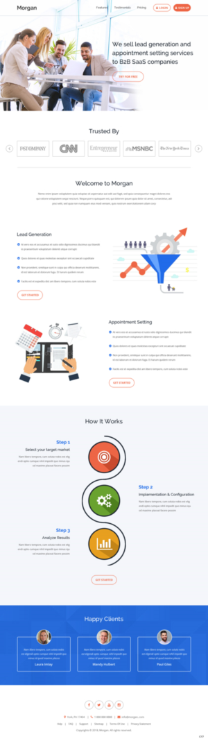 Diseño Web por pb para Morgan Williams Freelance | Diseño: #19255509