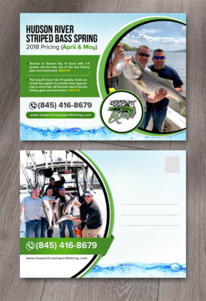 Postcard Design by creative.bugs for Keepin it reel sportfishing | Design: #19263262