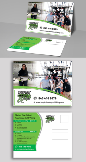 Postcard Design by ecorokerz for Keepin it reel sportfishing | Design: #19264779