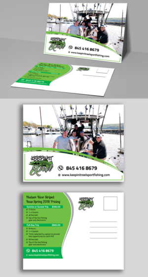 Postcard Design by ecorokerz for Keepin it reel sportfishing | Design: #19264780