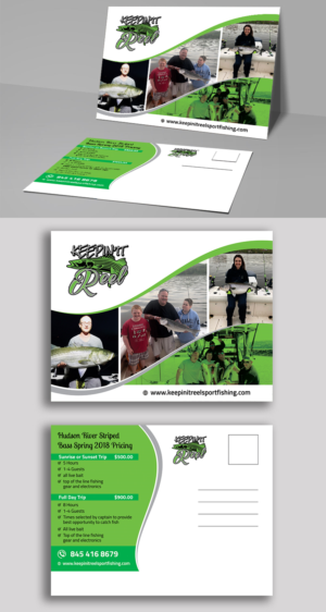 Postcard Design by ecorokerz for Keepin it reel sportfishing | Design: #19264781