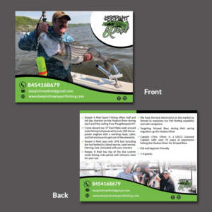 Postcard Design by Schöpfer for Keepin it reel sportfishing | Design: #19268146