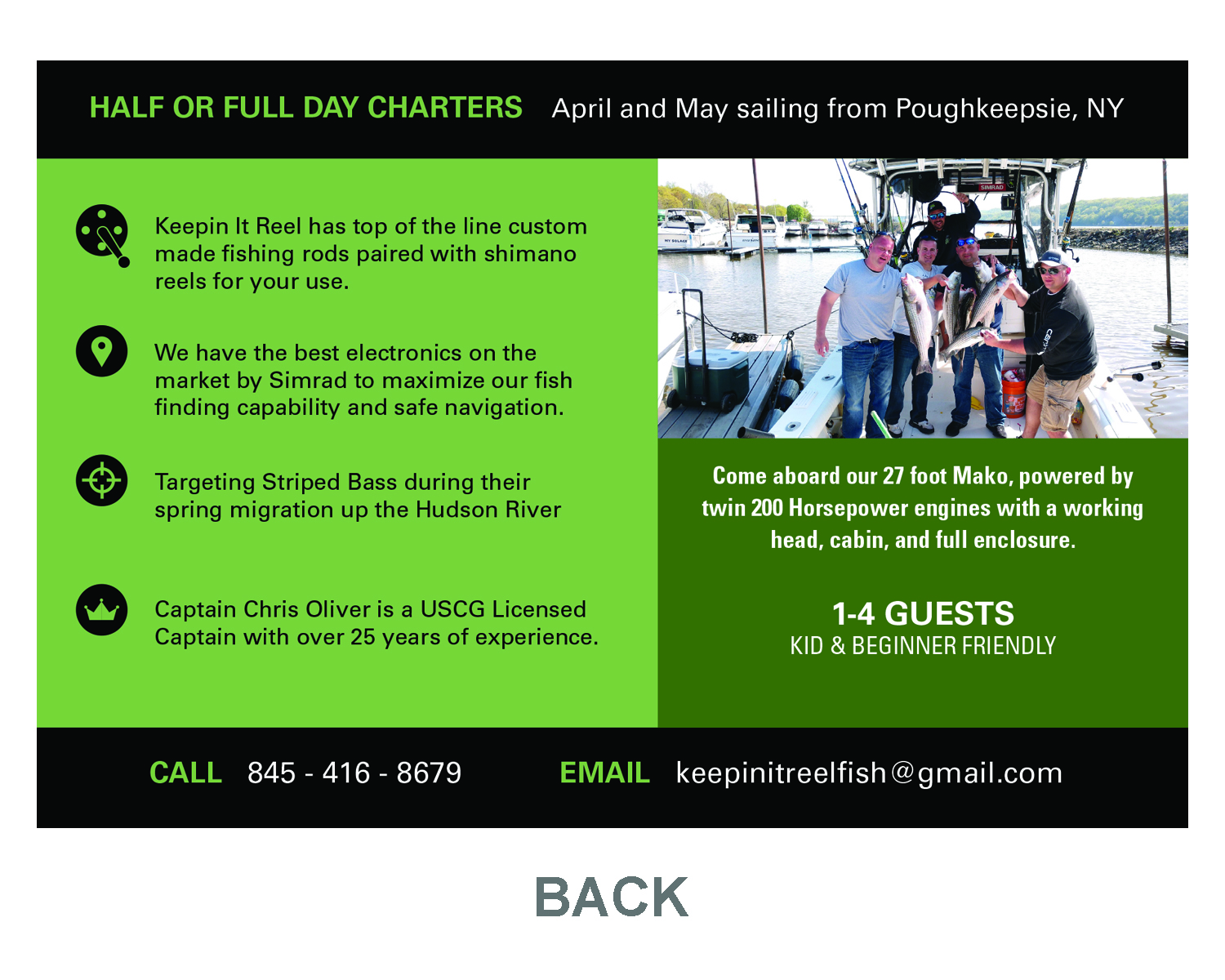 Postcard Design by tomlepo for Keepin it reel sportfishing | Design #19301591