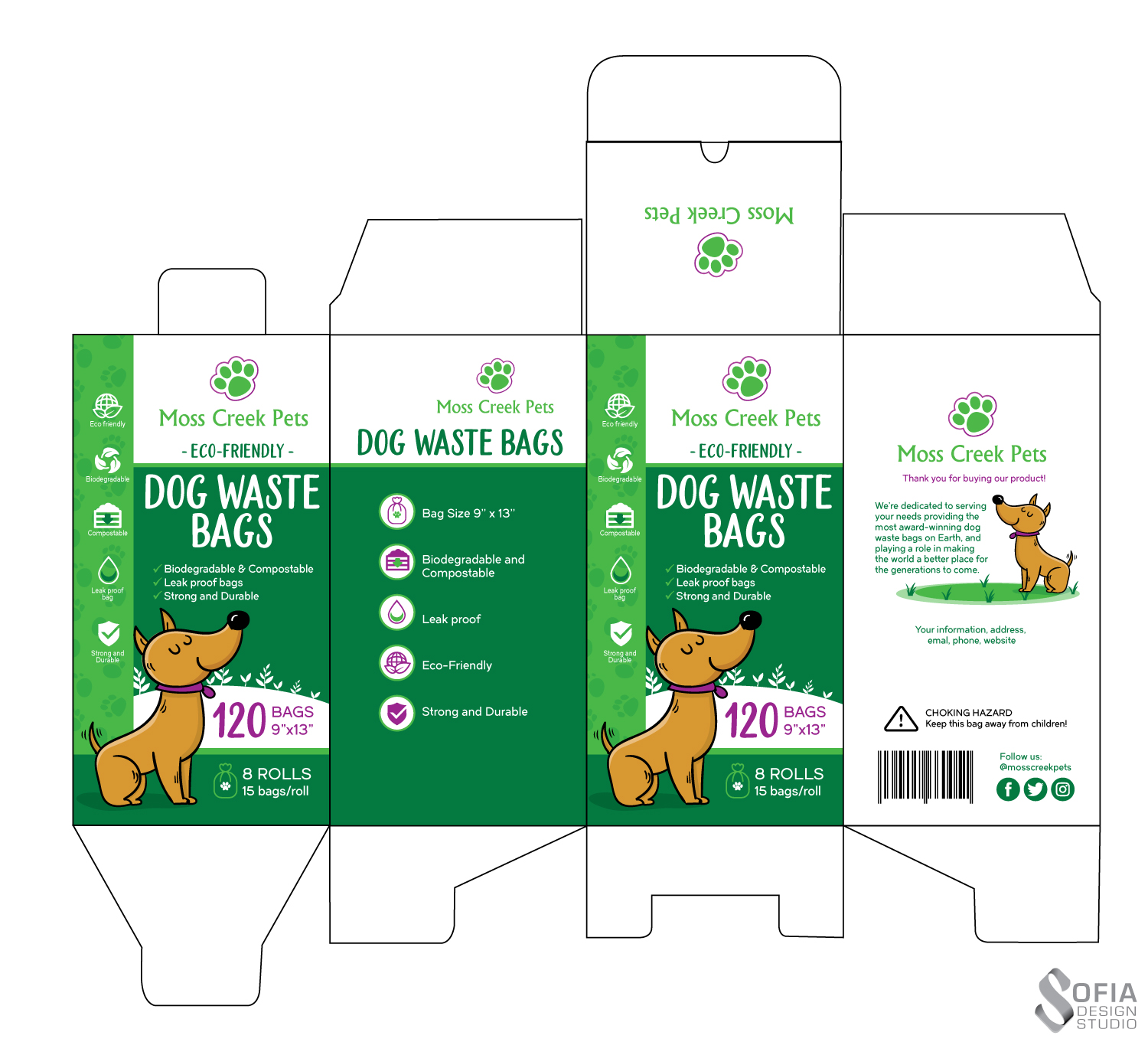 Design Emballage par SofiaDesignStudio pour Moss Creek Pets | Design #19605199