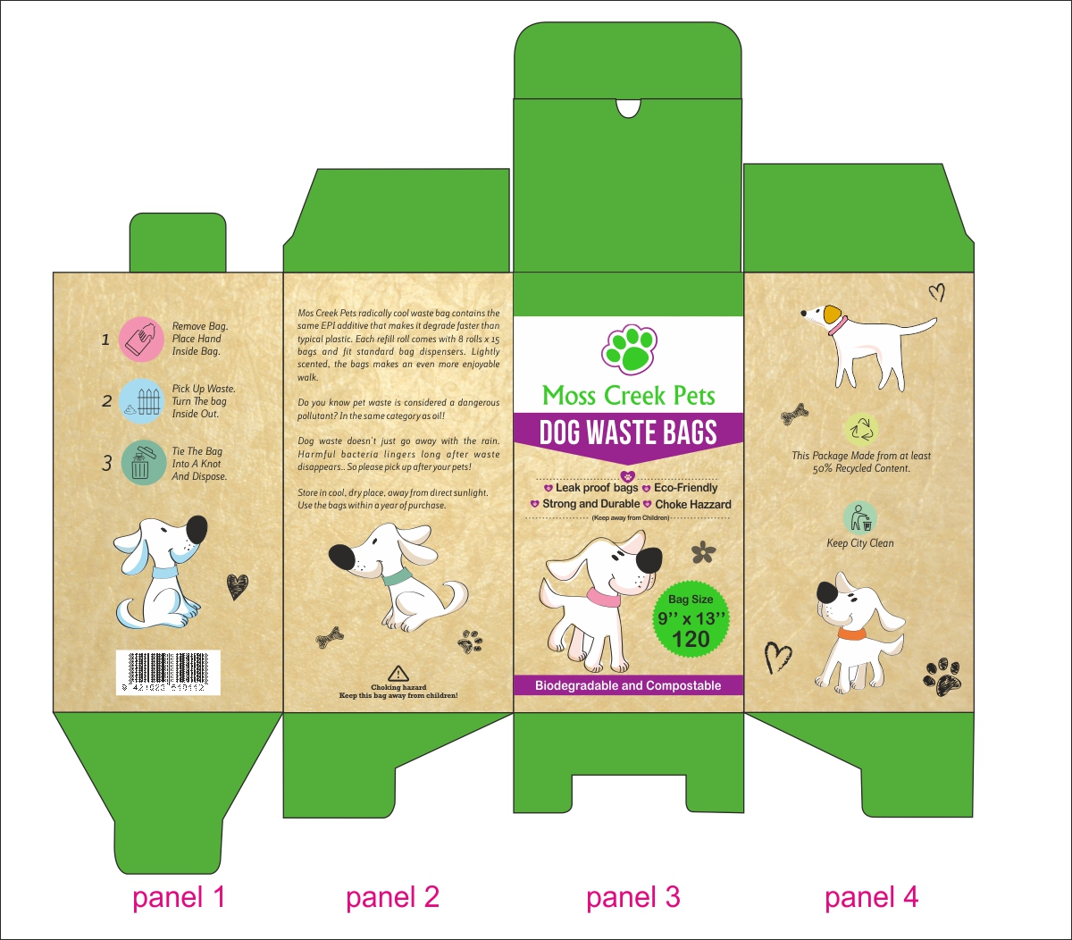 Diseño de Empaque por Savitra para Moss Creek Pets | Diseño #19608397