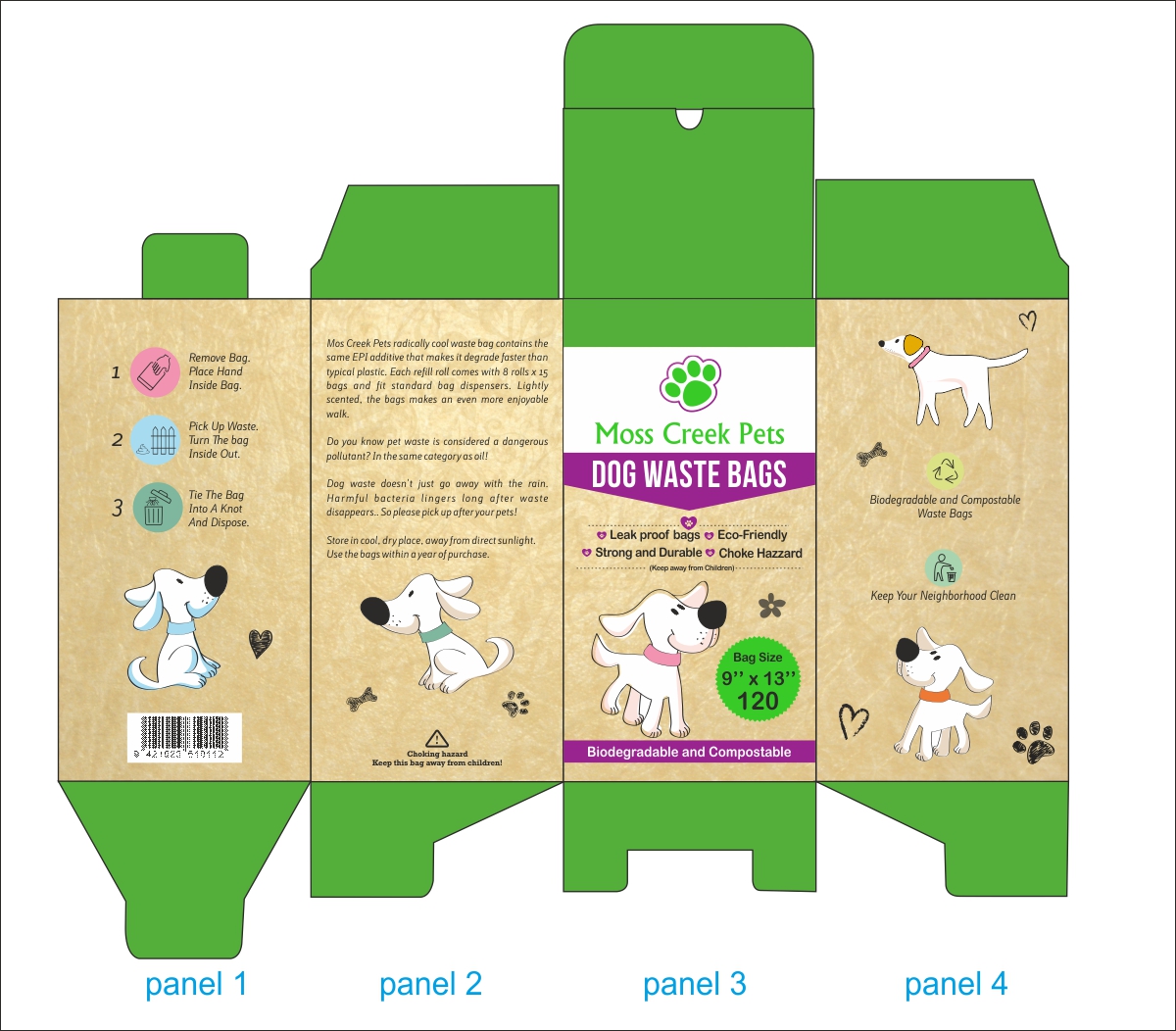 Diseño de Empaque por Savitra para Moss Creek Pets | Diseño: #19641060
