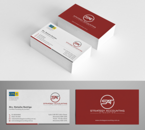 Business Card Design by Tilt for STRATEGY ACCOUNTING & TAXATION  | Design: #19257972