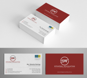Business Card Design by Tilt for STRATEGY ACCOUNTING & TAXATION  | Design: #19257973