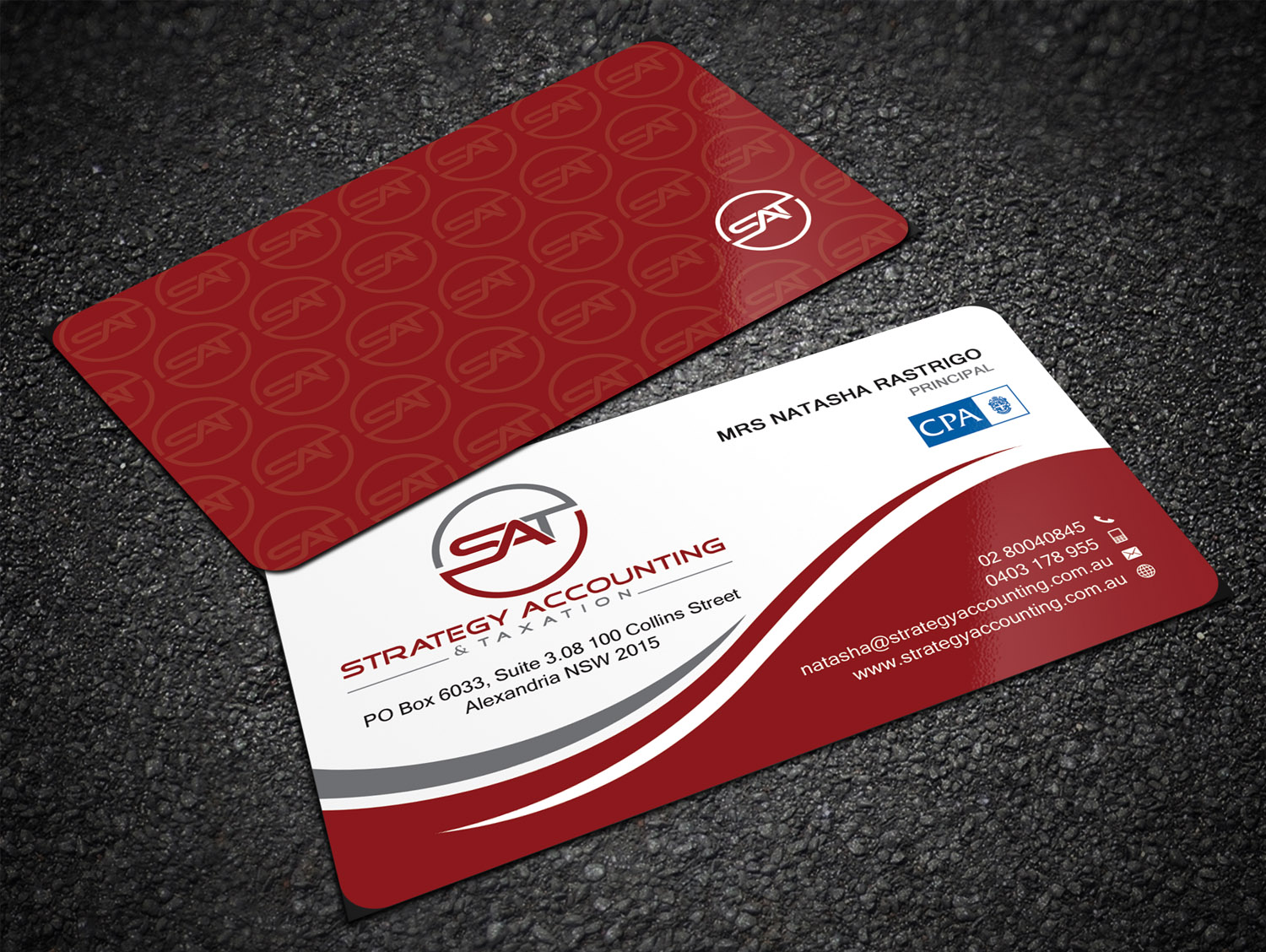 Visitenkarten-Design von Sandaruwan für STRATEGY ACCOUNTING & TAXATION  | Design #19255876