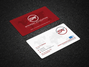 Business Card Design by Pointless Pixels India for STRATEGY ACCOUNTING & TAXATION  | Design: #19250574