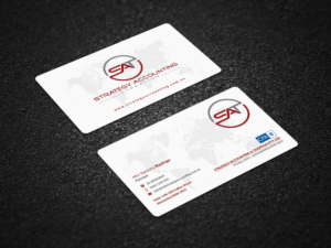 Business Card Design by Pointless Pixels India for STRATEGY ACCOUNTING & TAXATION  | Design: #19250575