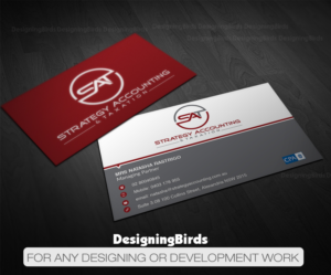 Business Card Design by Designing Birds for STRATEGY ACCOUNTING & TAXATION  | Design: #19256529