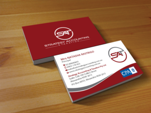 Business Card Design by Creations Box 2015 for STRATEGY ACCOUNTING & TAXATION  | Design: #19255953