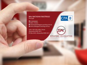 Business Card Design by Creations Box 2015 for STRATEGY ACCOUNTING & TAXATION  | Design: #19255963