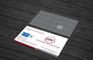 Business Card Design by Creations Box 2015 for STRATEGY ACCOUNTING & TAXATION  | Design: #19255975