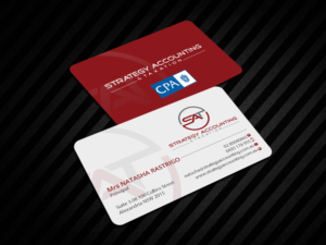 Business Card Design by Creations Box 2015 for STRATEGY ACCOUNTING & TAXATION  | Design: #19255976