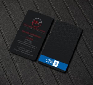 Business Card Design by Creations Box 2015 for STRATEGY ACCOUNTING & TAXATION  | Design: #19264998