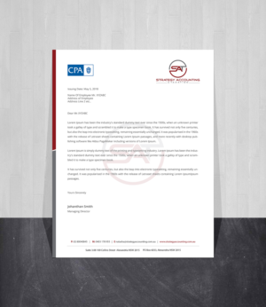 Business Card Design by Creations Box 2015 for STRATEGY ACCOUNTING & TAXATION  | Design: #19265006