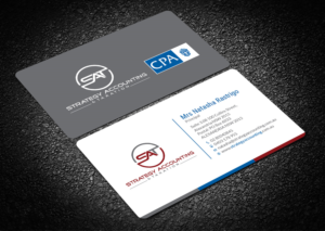 Business Card Design by Tripti Ranjan Gain for STRATEGY ACCOUNTING & TAXATION  | Design: #19251994