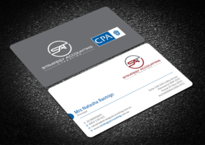 Business Card Design by Tripti Ranjan Gain for STRATEGY ACCOUNTING & TAXATION  | Design: #19252011