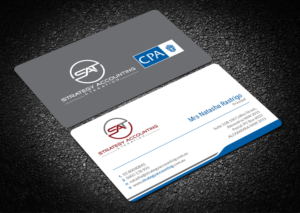 Business Card Design by Tripti Ranjan Gain for STRATEGY ACCOUNTING & TAXATION  | Design: #19252012