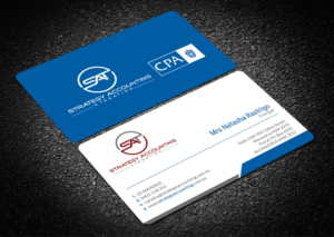 Business Card Design by Tripti Ranjan Gain for STRATEGY ACCOUNTING & TAXATION  | Design: #19252056
