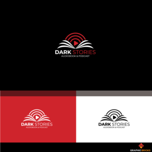 Dark Stories Audiobook & Podcast Logo | Logo Design by Graphic Bricks