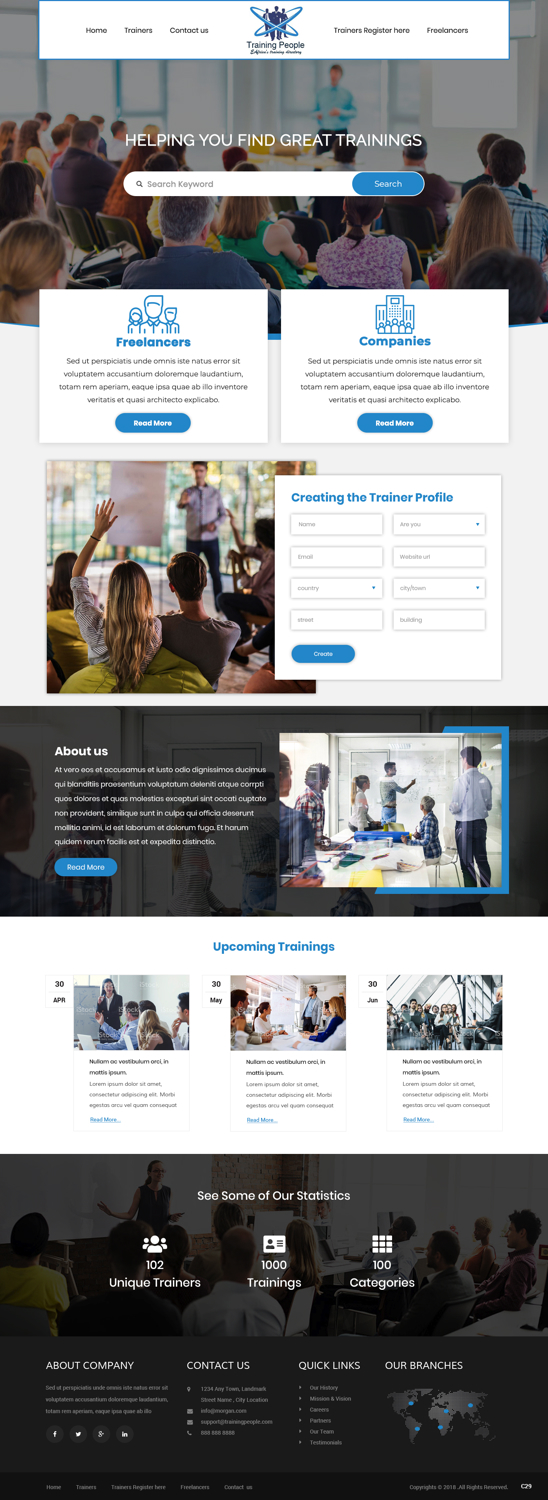 Web Design by pb for LecturePlus | Design #19277288