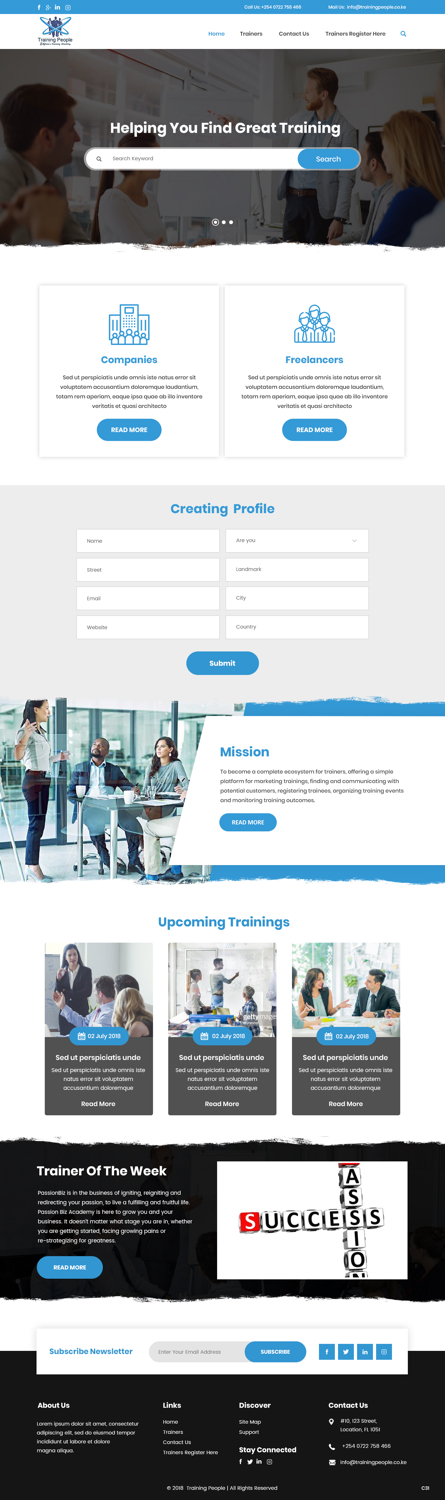 Web Design by pb for LecturePlus | Design #19277289