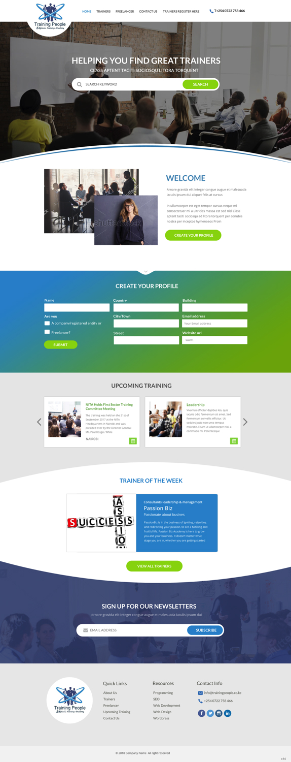 Web Design by pb for LecturePlus | Design #19277292