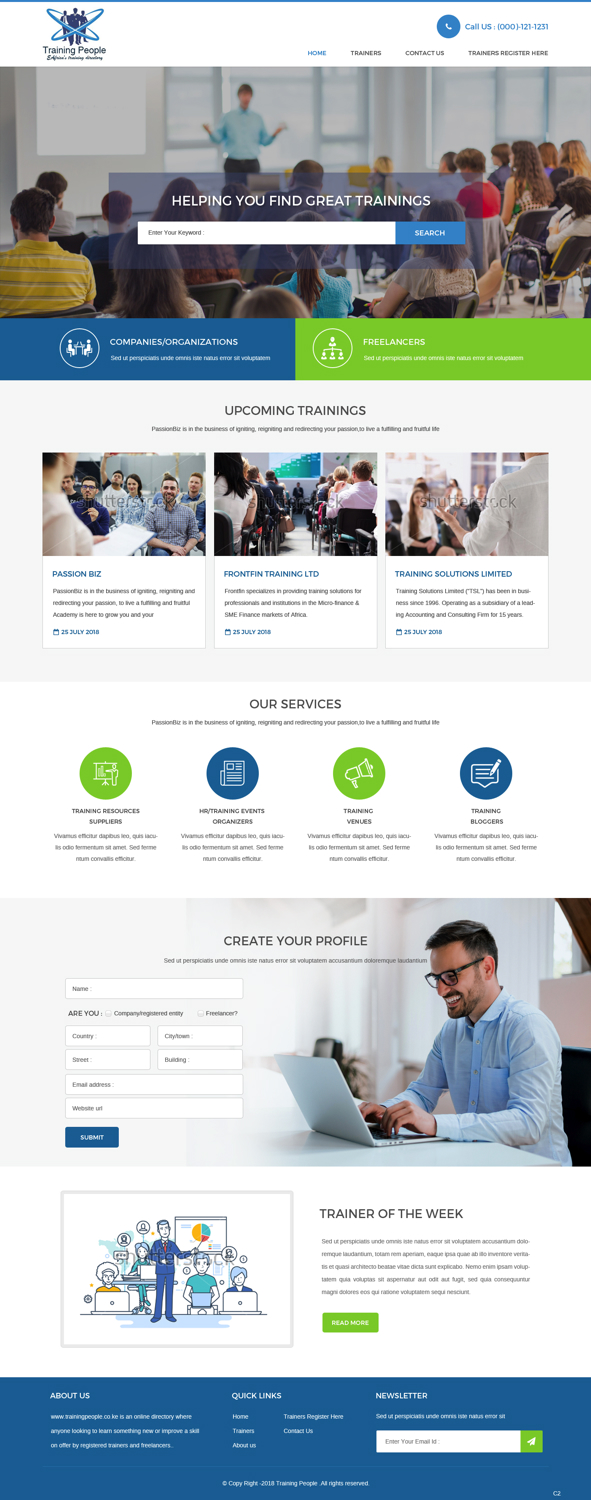 Web Design by pb for LecturePlus | Design #19286904