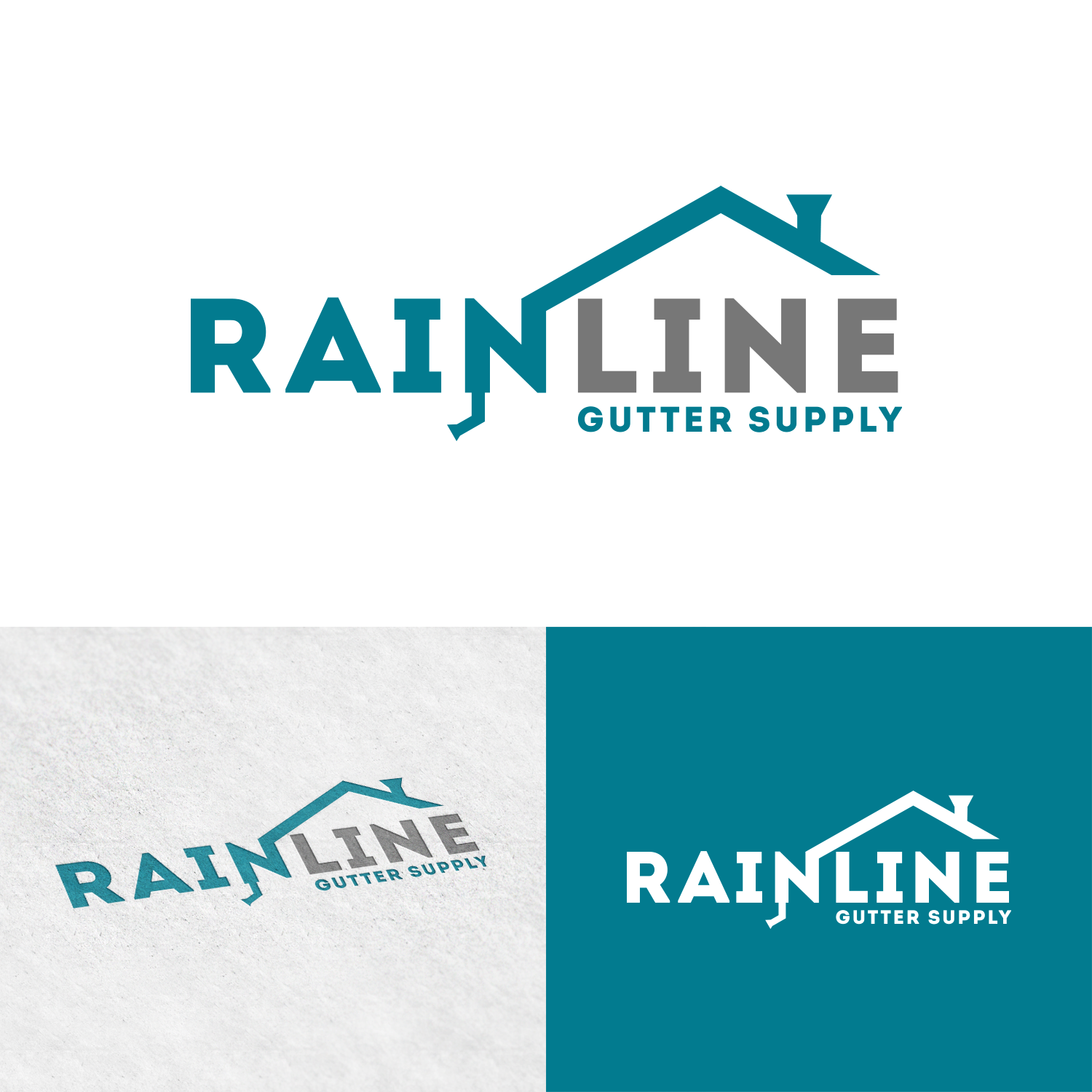 Logo-Design von STOESKI_Design für Rainline Gutter Supply | Design #19265518