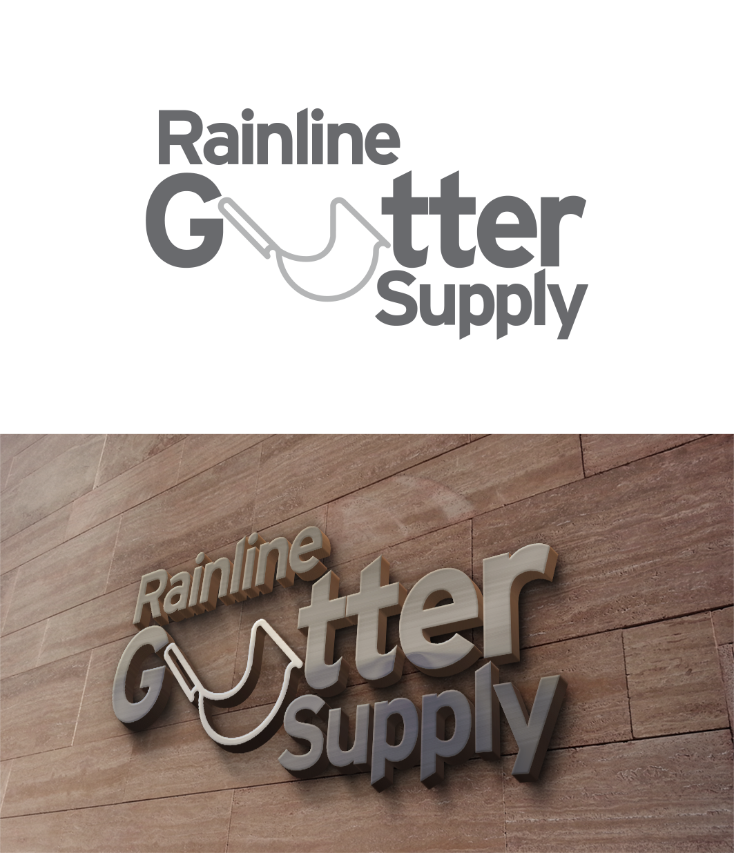 Logo Design by trufya for Rainline Gutter Supply | Design #19288377