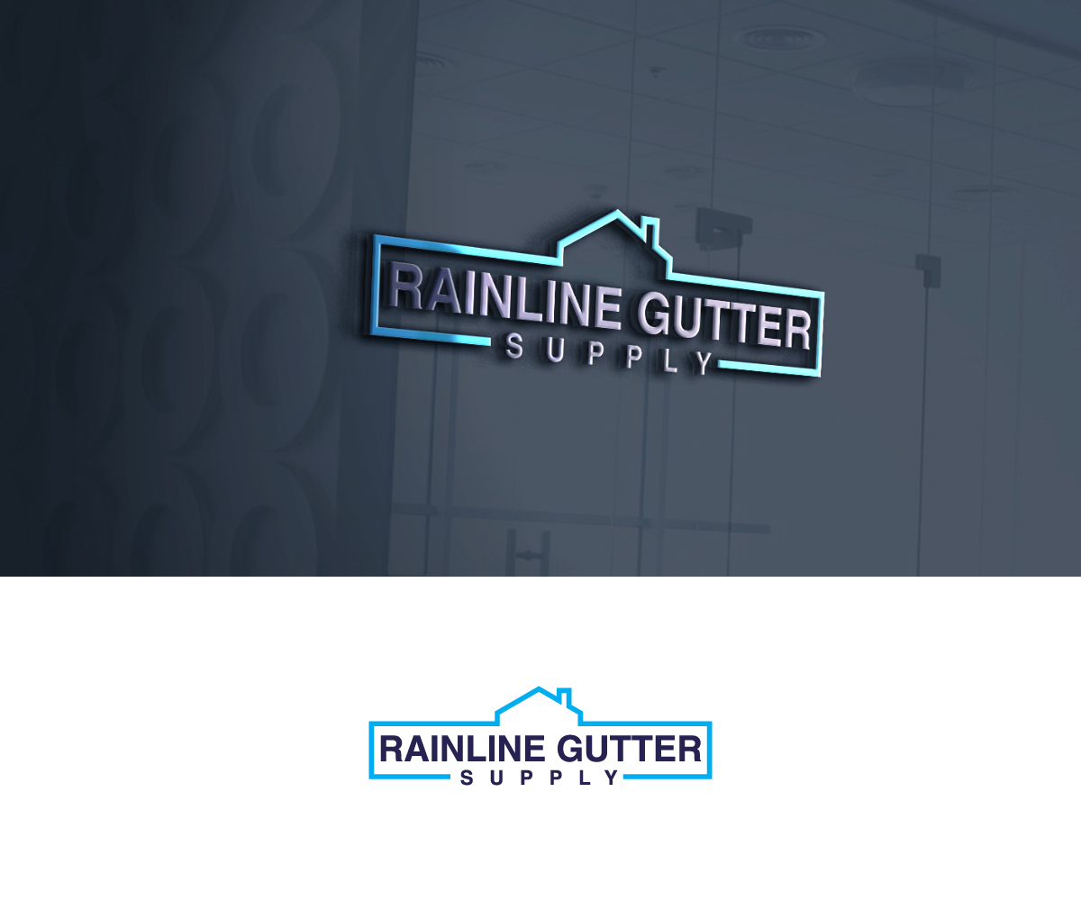 Logo Design by Anekaa for Rainline Gutter Supply | Design #19259122