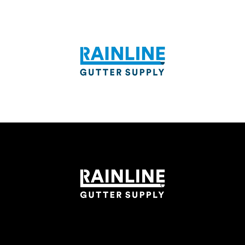 Logo Design by Basksh Designs for Rainline Gutter Supply | Design #19270449