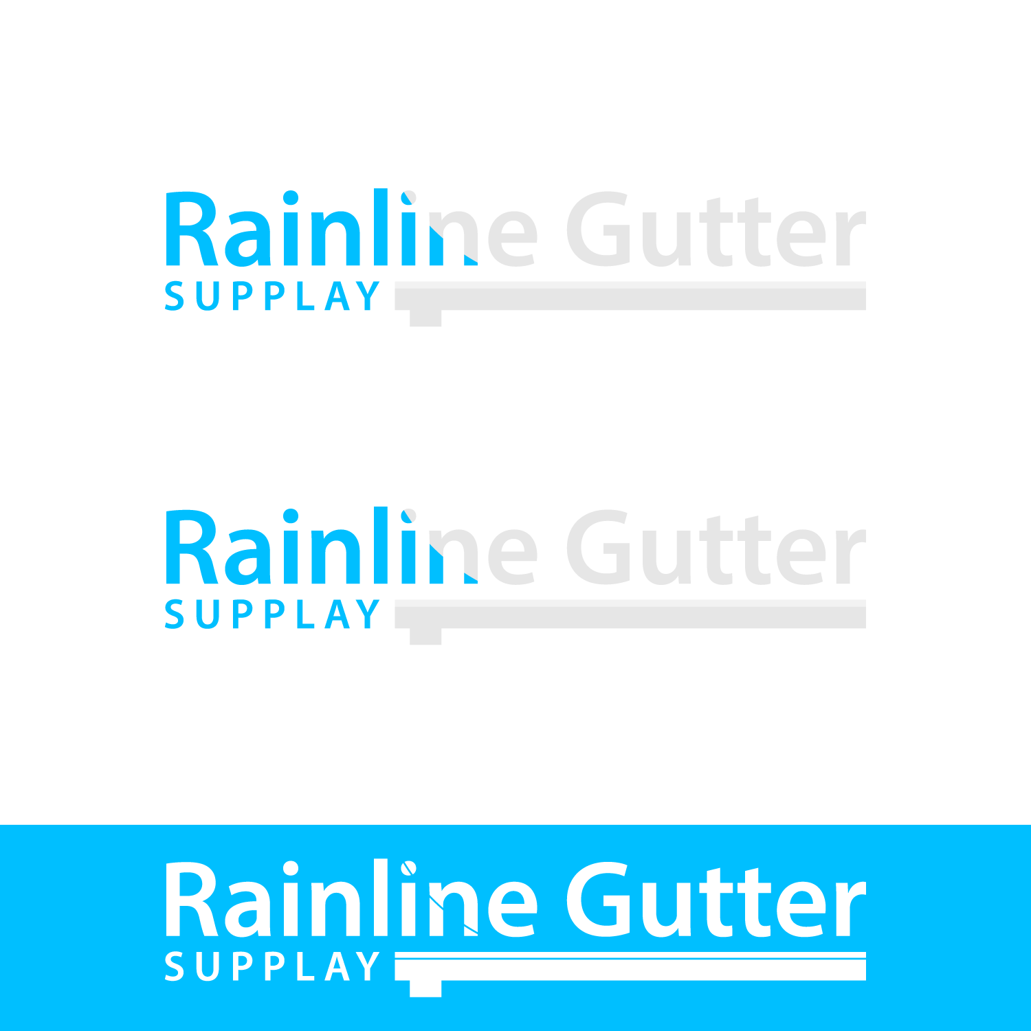Logo Design by MaqsumKam for Rainline Gutter Supply | Design #19269510