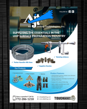 40k Ultra High Pressure Waterblasing Ad | Design de Flyer par ecorokerz