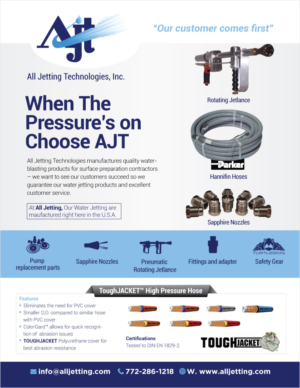 40k Ultra High Pressure Waterblasing Ad | Flyer Design by D Creative