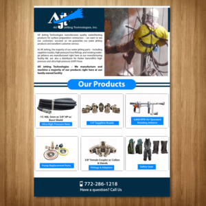 40k Ultra High Pressure Waterblasing Ad | Flyer-Design von Schöpfer