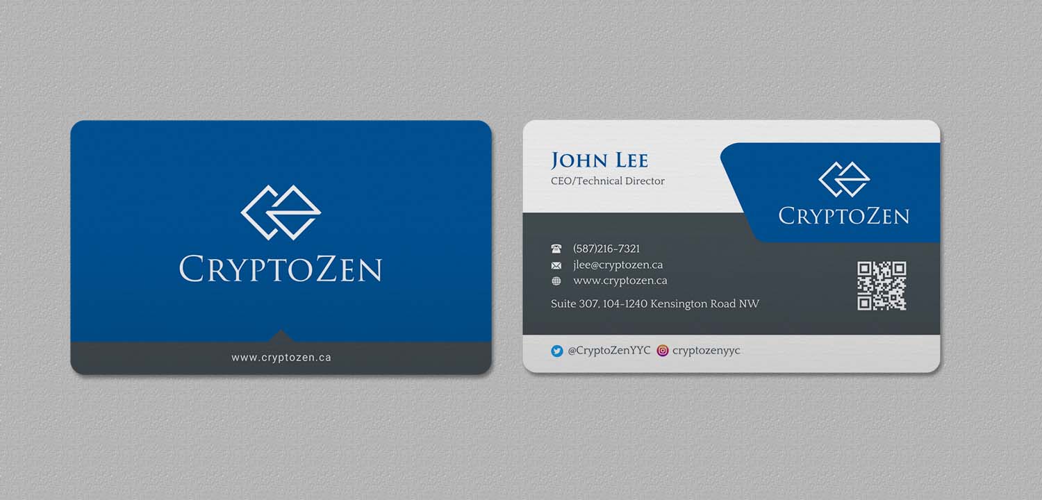 Business Card Design by INDIAN_Ashok for CryptoZen | Design #19262086