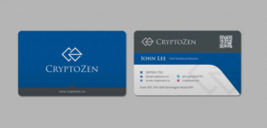 Business Card Design by INDIAN_Ashok for CryptoZen | Design: #19262087