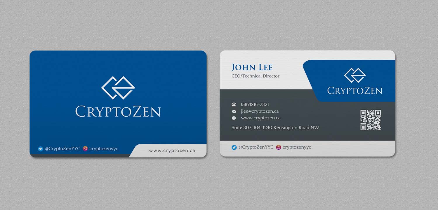 Business Card Design by INDIAN_Ashok for CryptoZen | Design #19262091