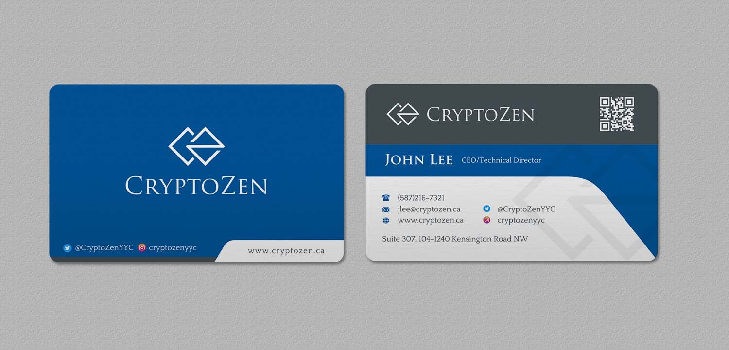 Business Card Design by INDIAN_Ashok for CryptoZen | Design #19262092