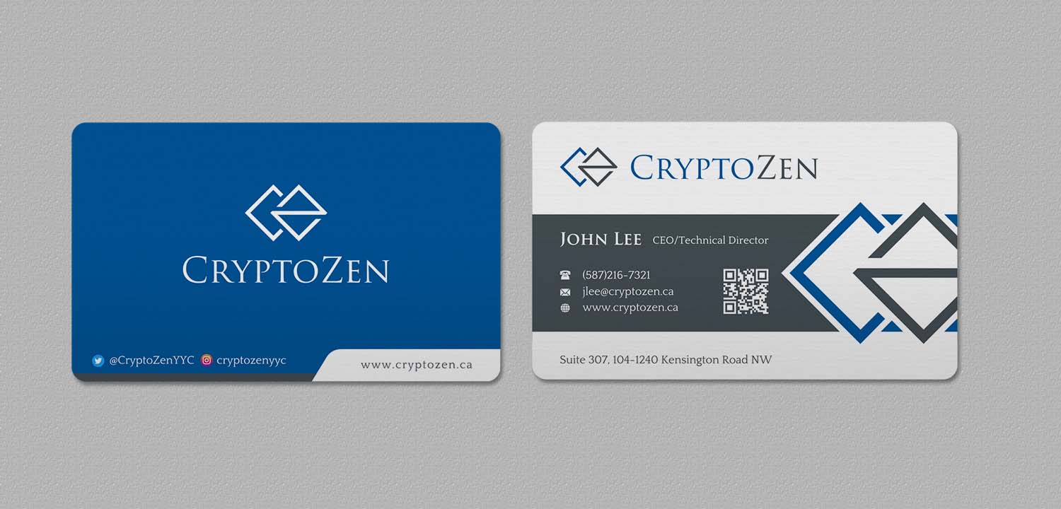Business Card Design by INDIAN_Ashok for CryptoZen | Design #19262103