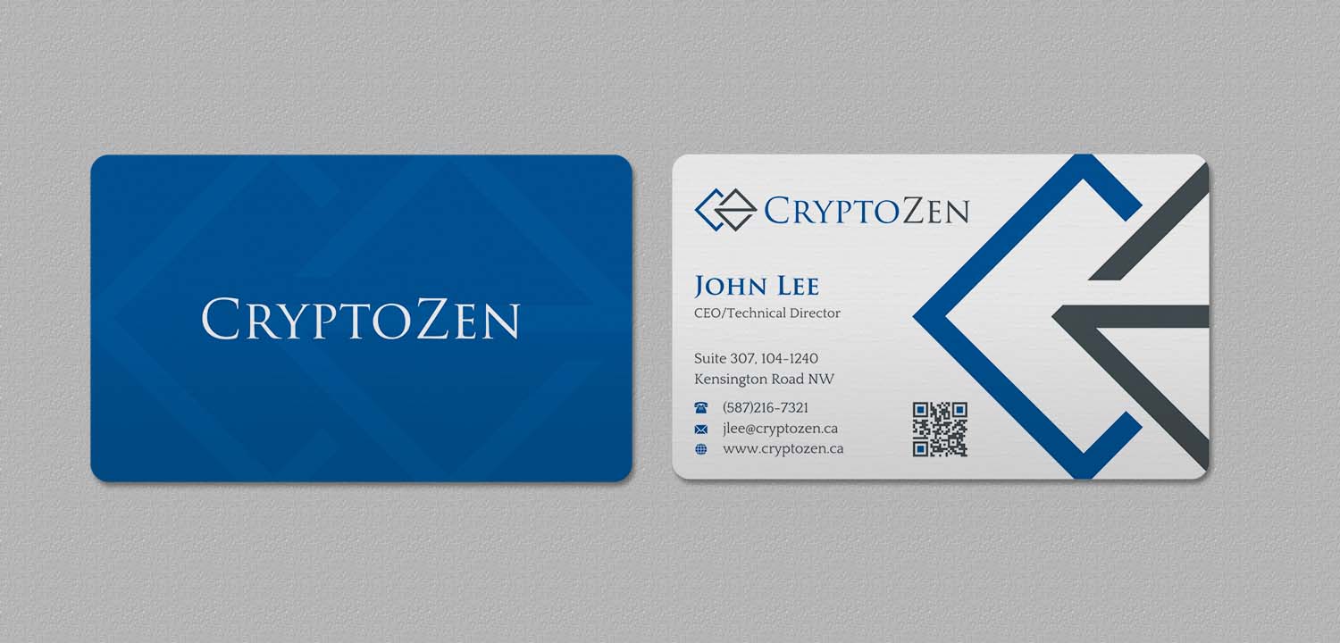Diseño de Tarjeta de Presentación por INDIAN_Ashok para CryptoZen | Diseño #19262131
